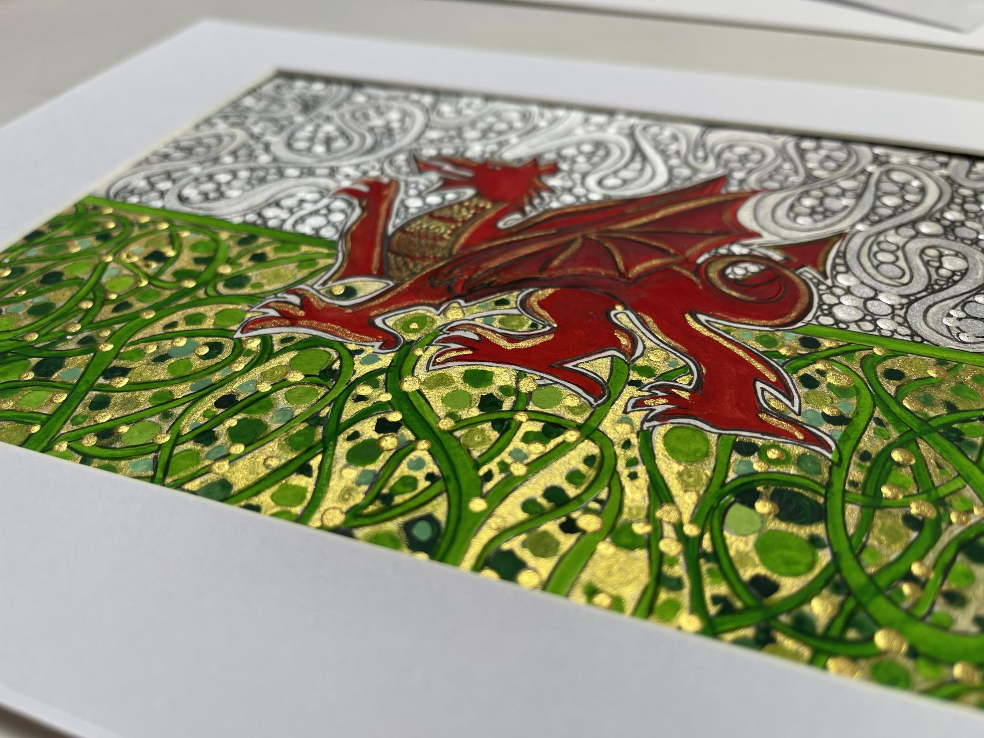 Yr Draig Goch by Sammi Wilson Art