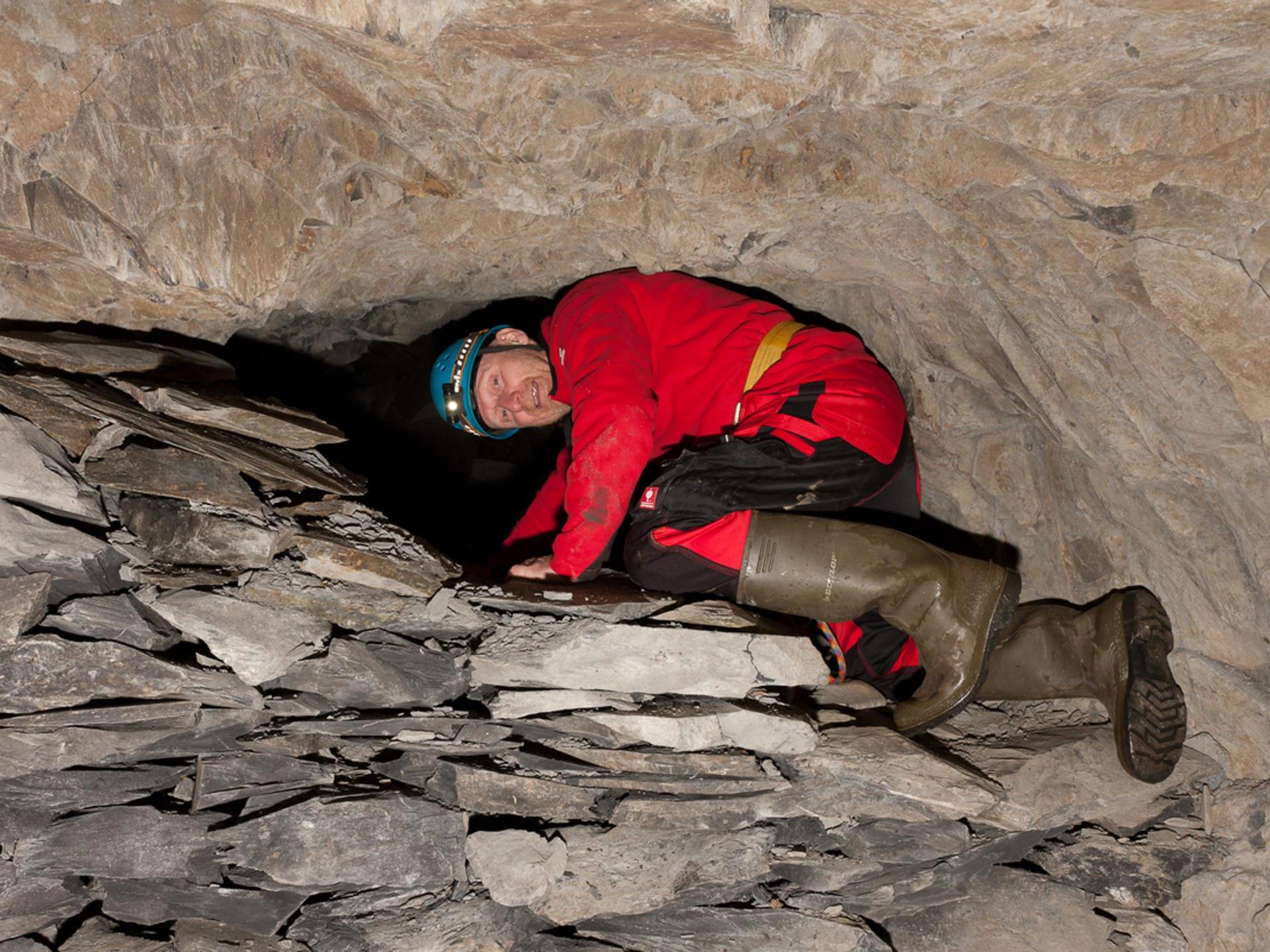 Scrambling underground with Corris Mine Explorers
