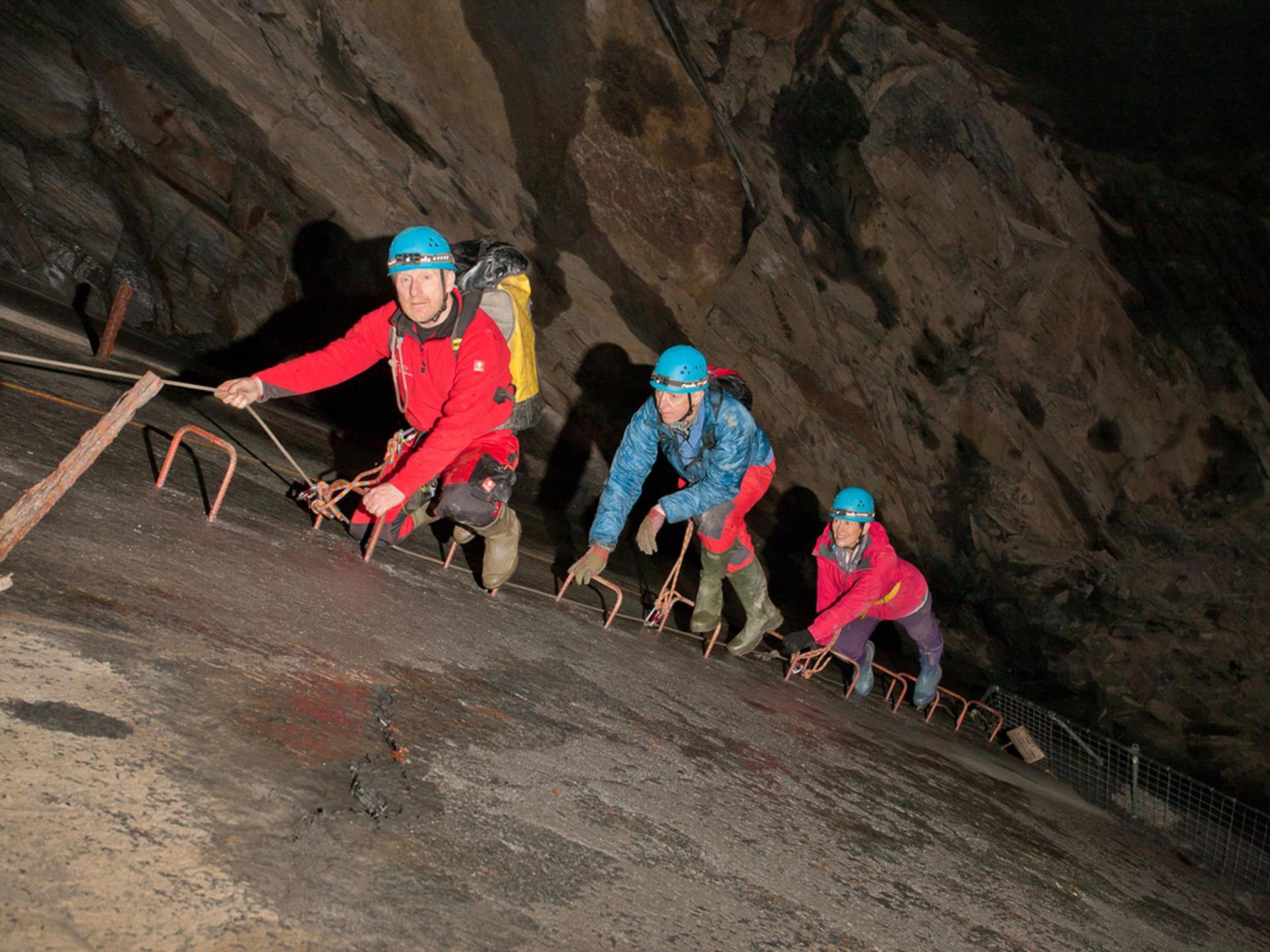 Exploring underground with Corris Mine Explorers