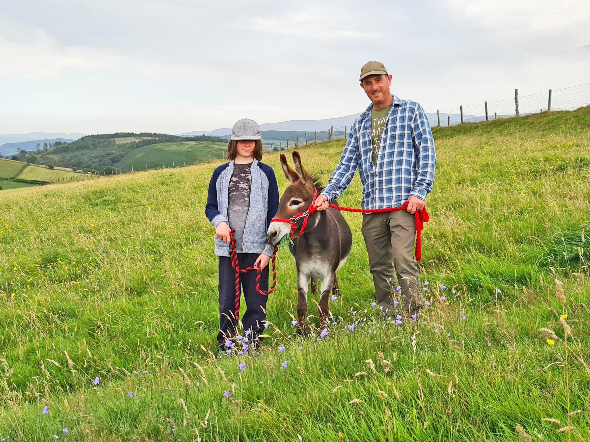 Father and son days out with animals in Wales