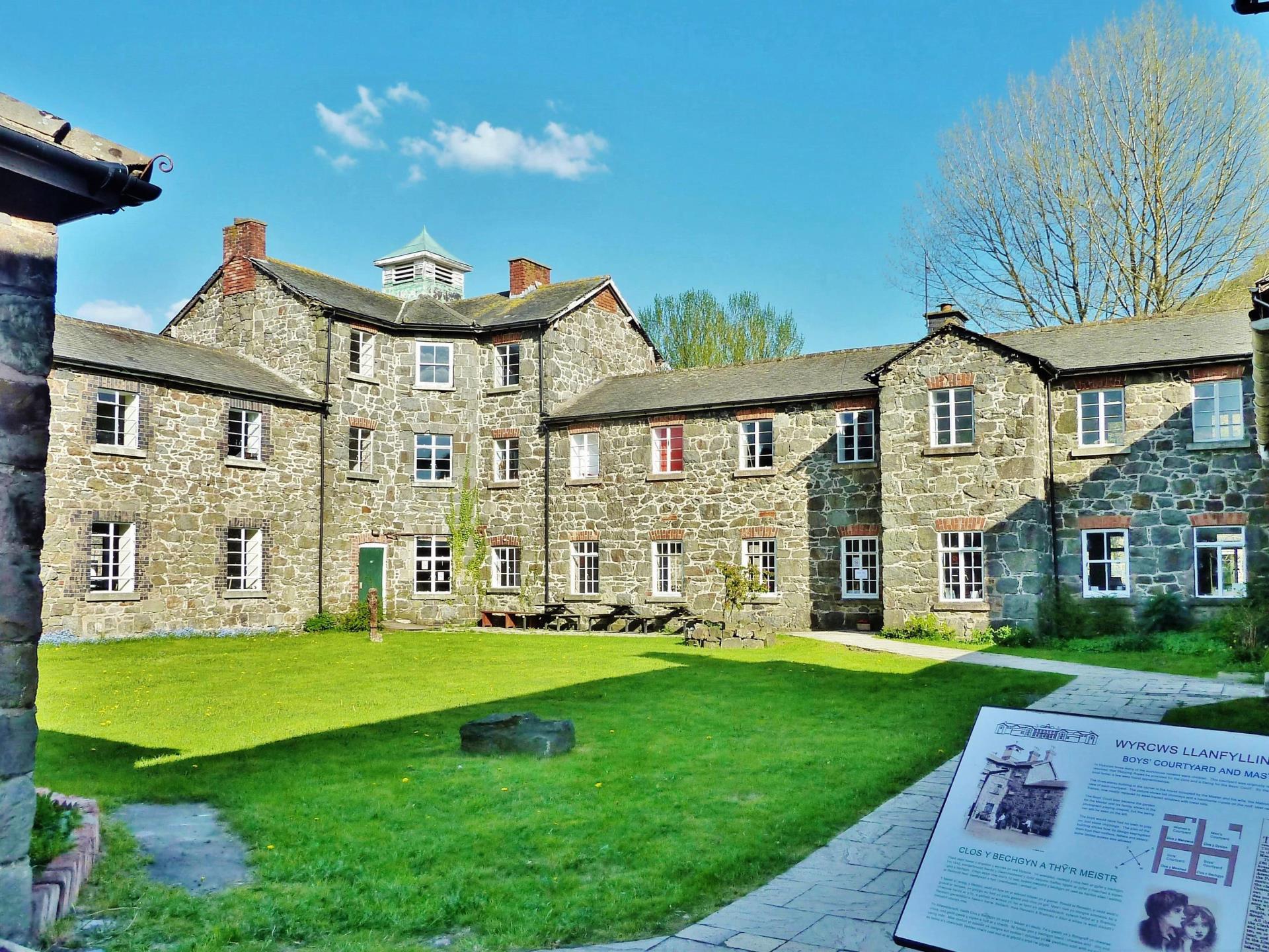 The Boys' Yard at Llanfyllin Workhouse