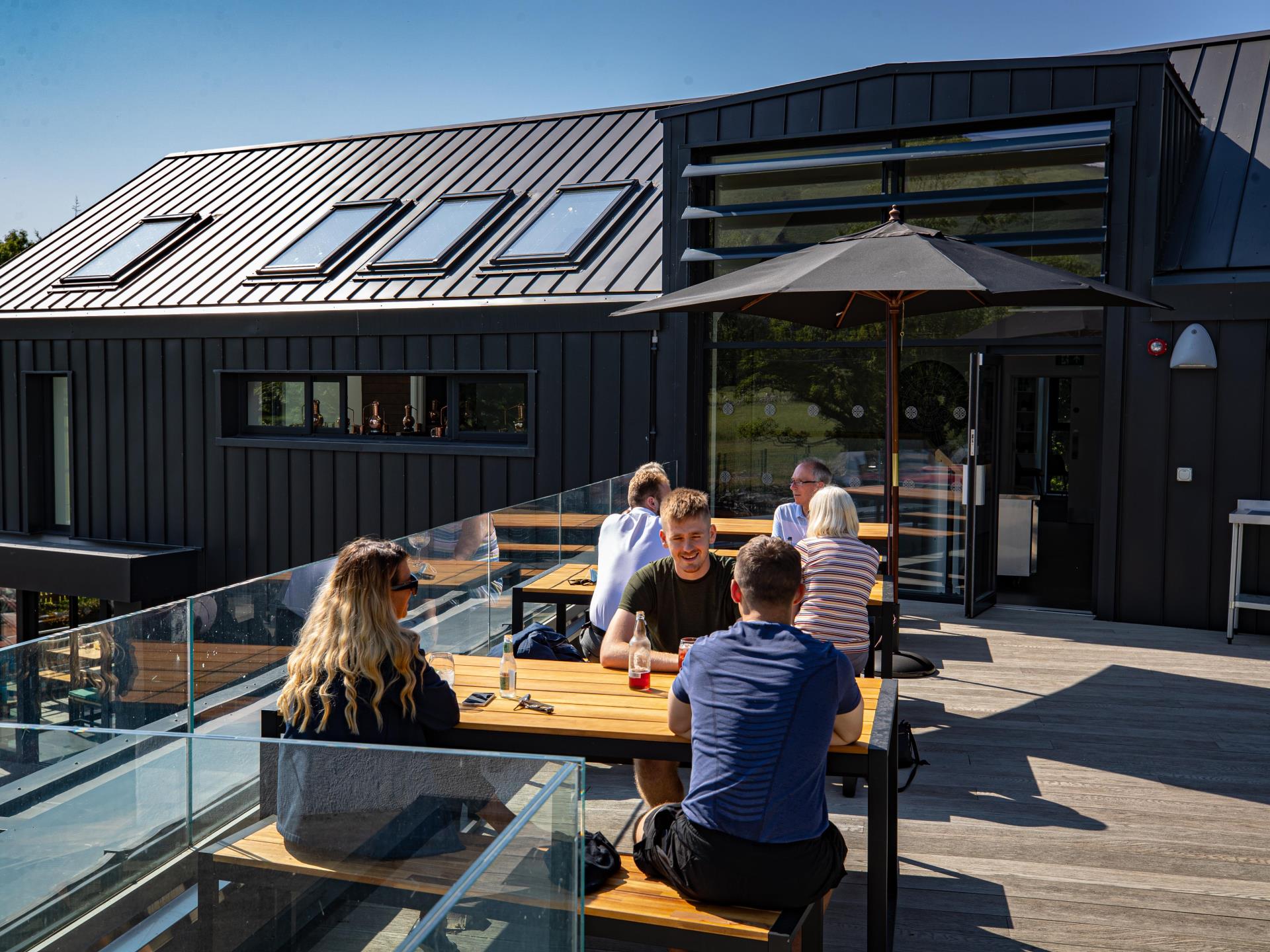 The Terrace at Aber Falls Distillery