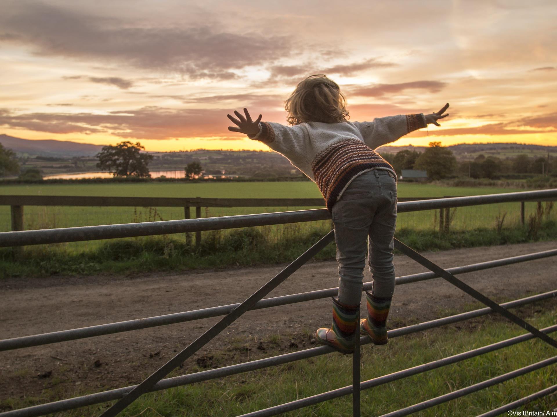 "Flying" in the Brecon Beacons, Wales
