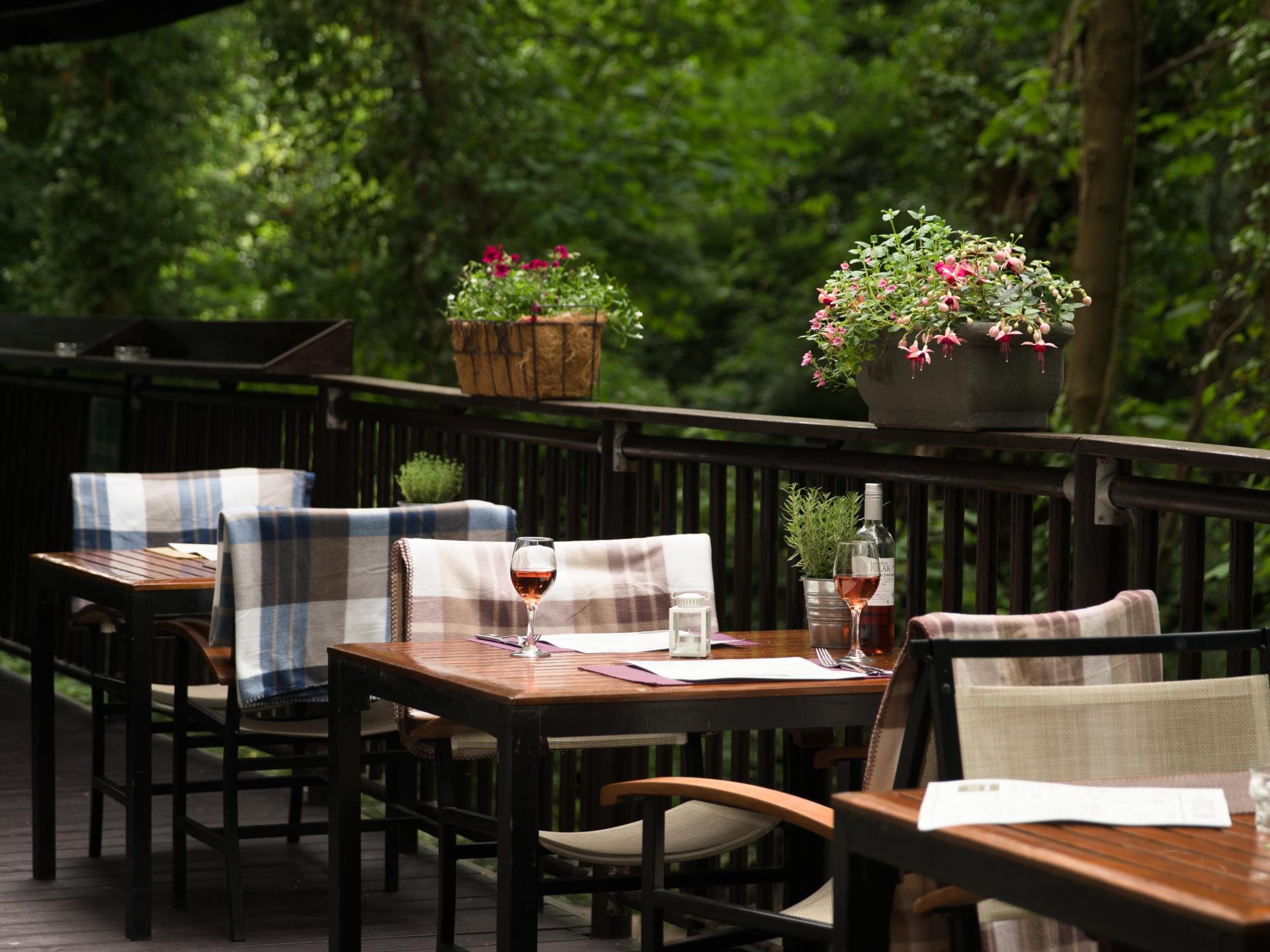 Outdoor Terrace at Park Plaza Hotel 