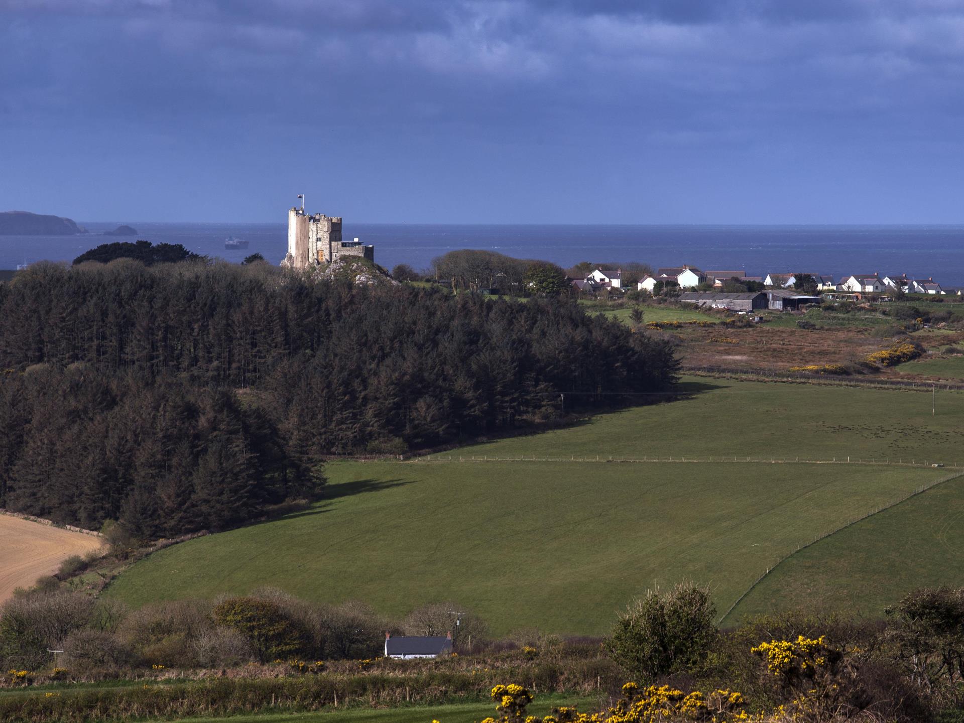 Roch Castle, View to St Brides Bay