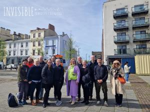Team picture of tour on City of Imagination tour