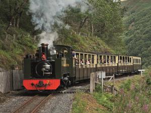 No.7 clings to the edge of the Rheidol Valley