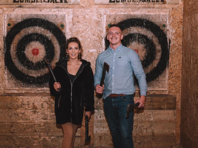 Lumberjack Axe Throwing Cardiff VisitWales