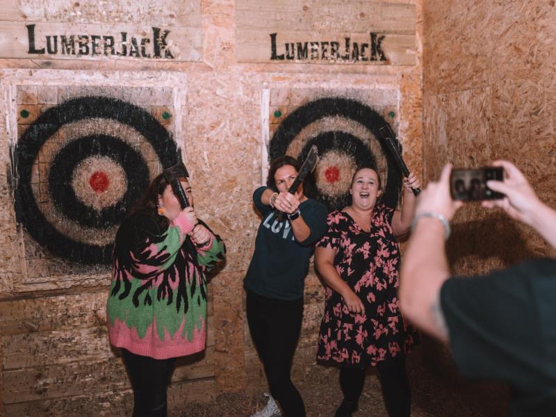 Lumberjack Axe Throwing Cardiff VisitWales
