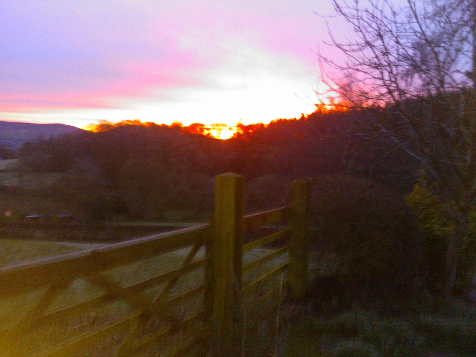 Sunrise over the Clwydians