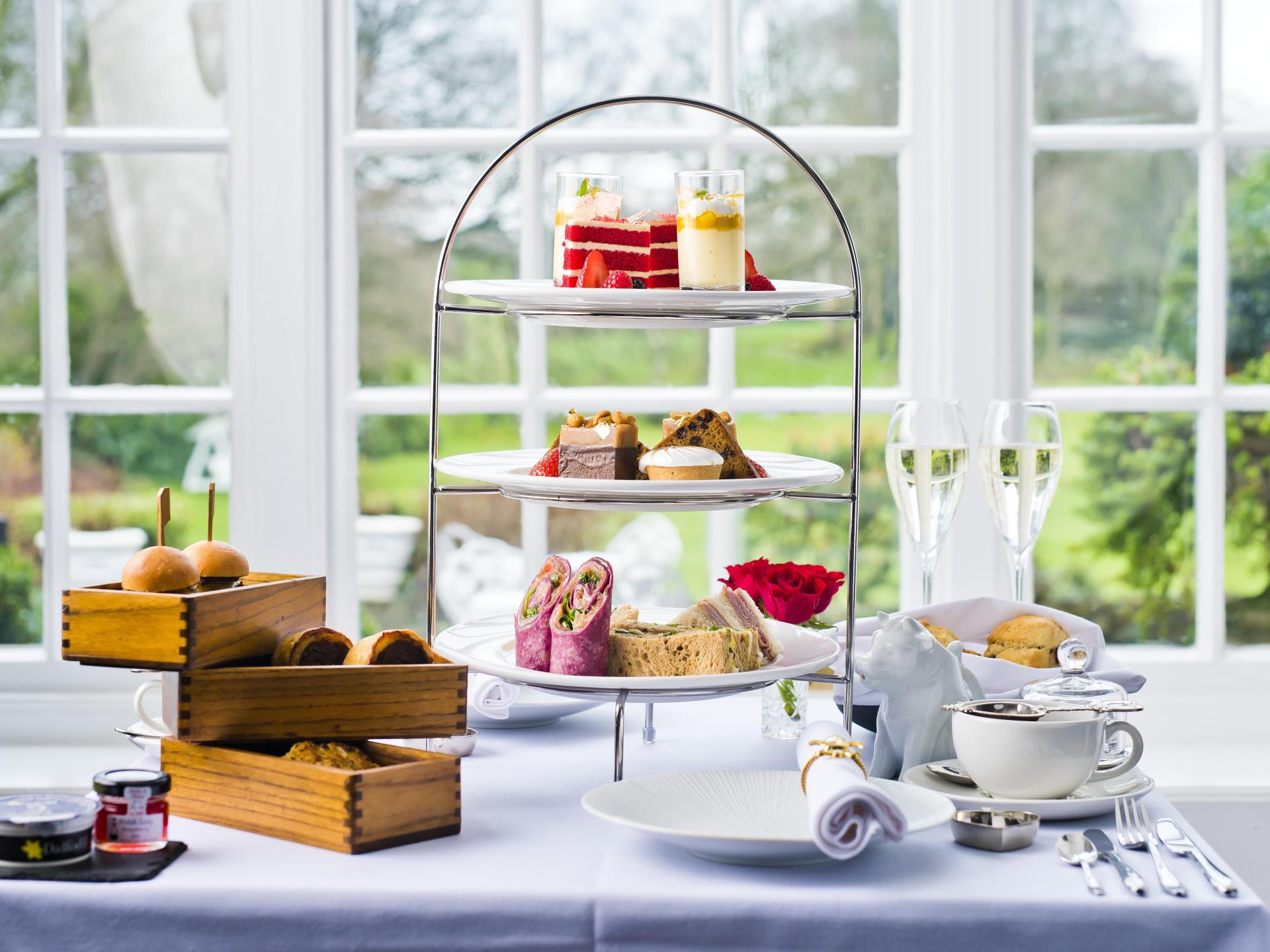 Afternoon Tea at Plas Dinas Country House, Wales