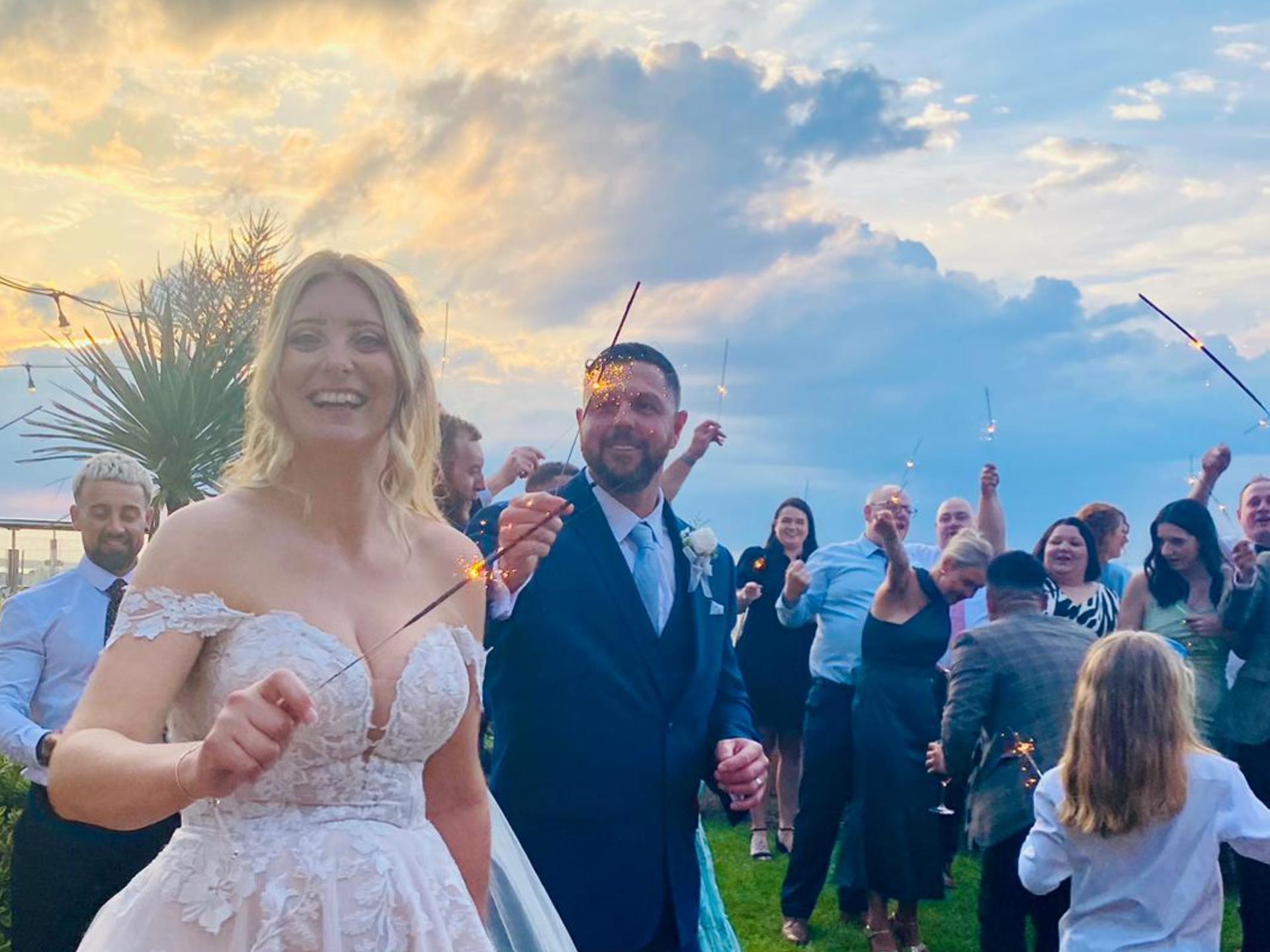 Bride and Groom at The Beaches Hotel and Spa