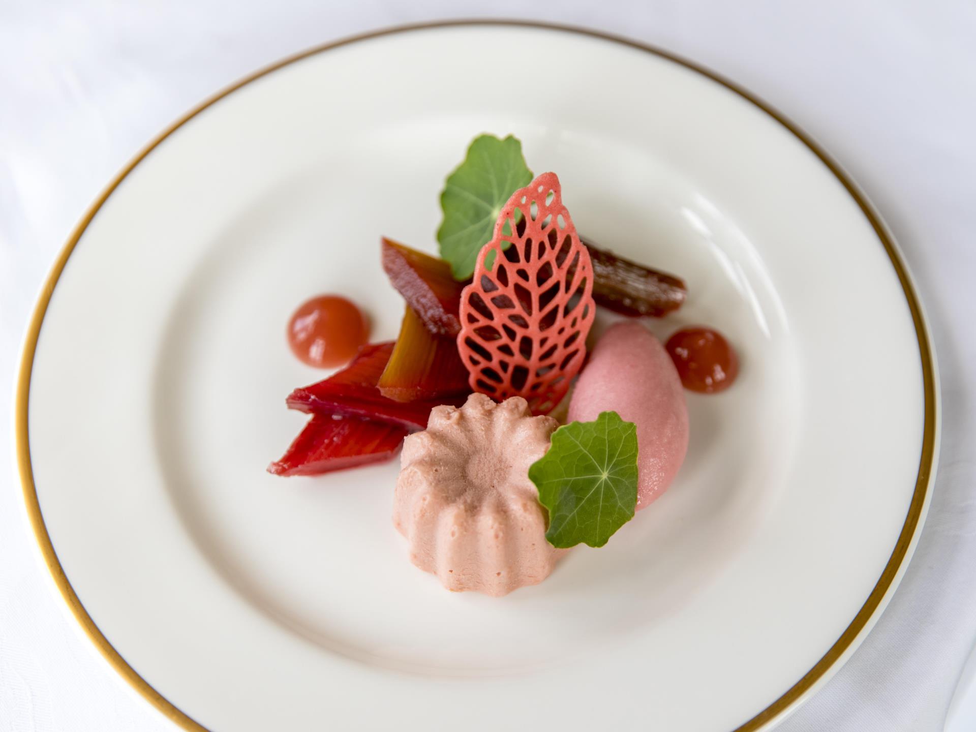 Pudding - Trio of Rhubarb