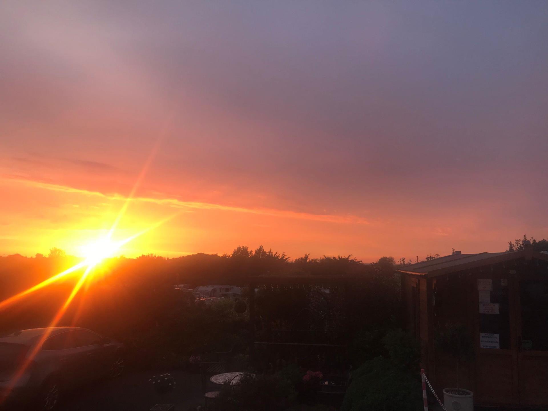 Sunset over Nant Mill