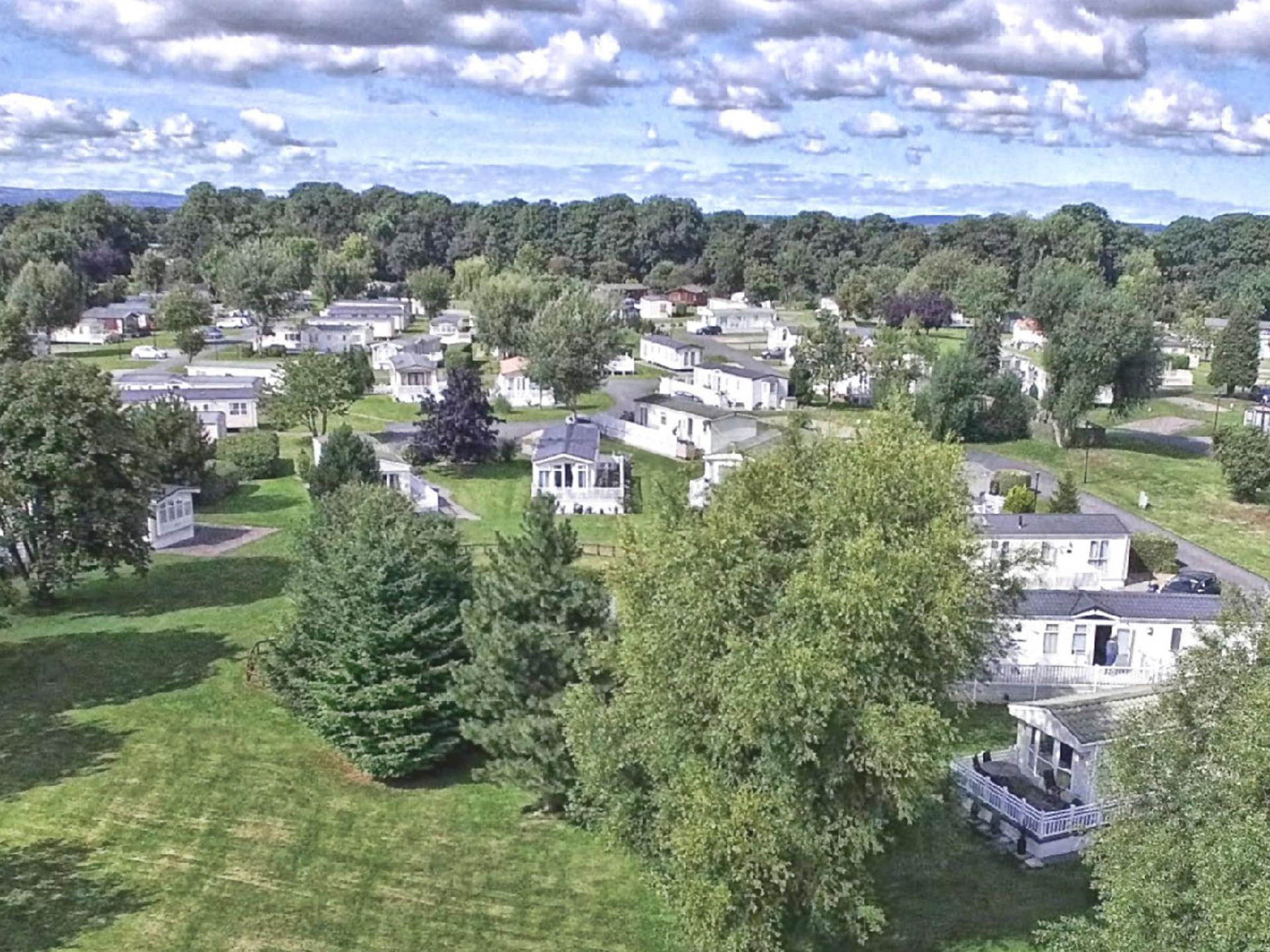 Aerial view of Fir Trees Caravan & Lodge Park