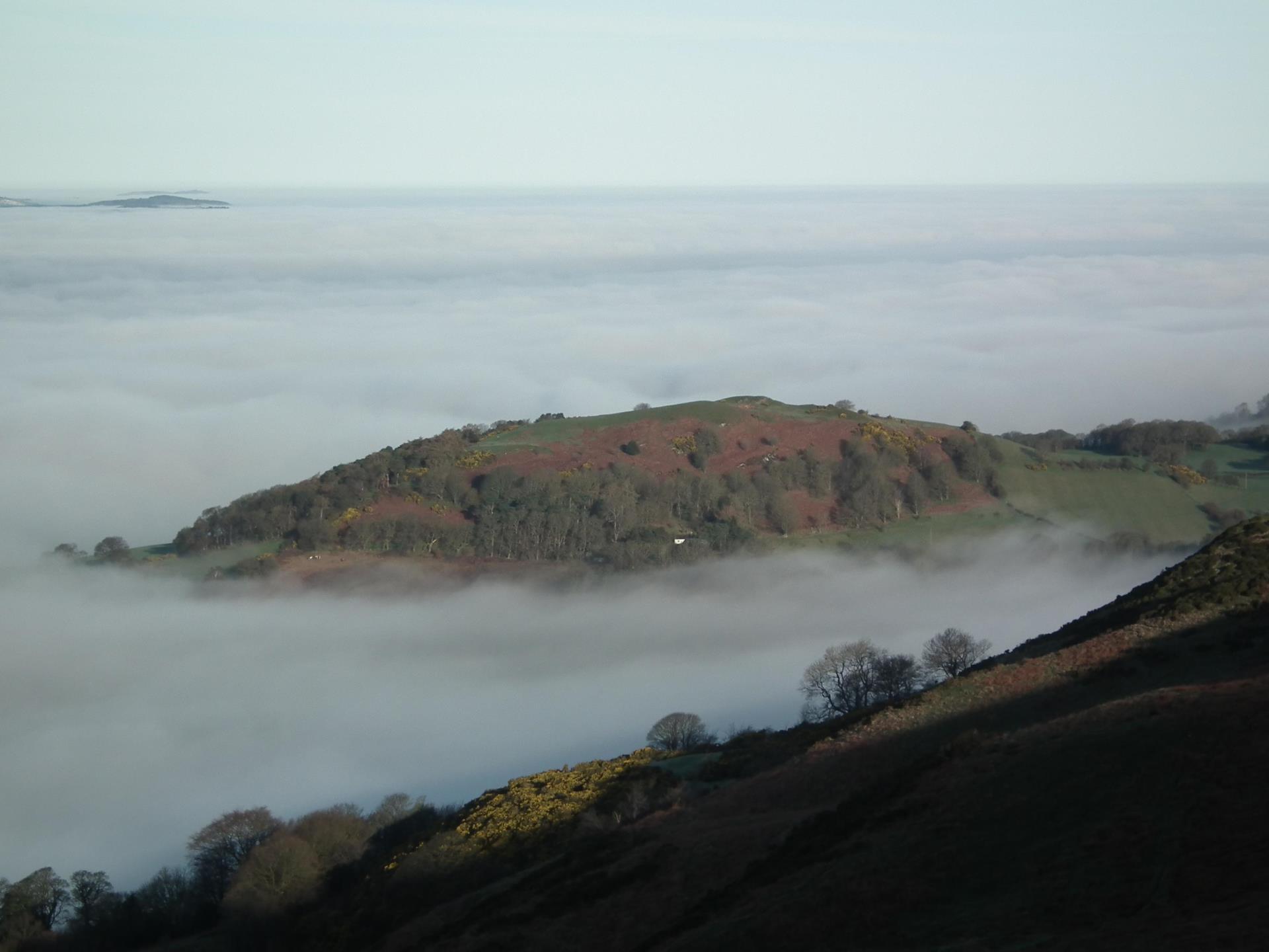 Vale of Clwy, mist filled taken from cottage field