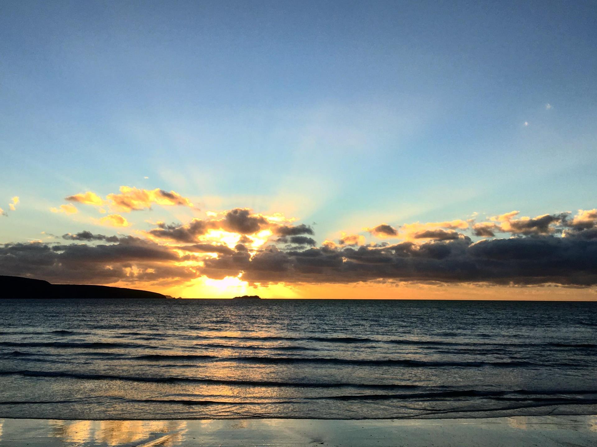 Sunset at Broad Haven Beach