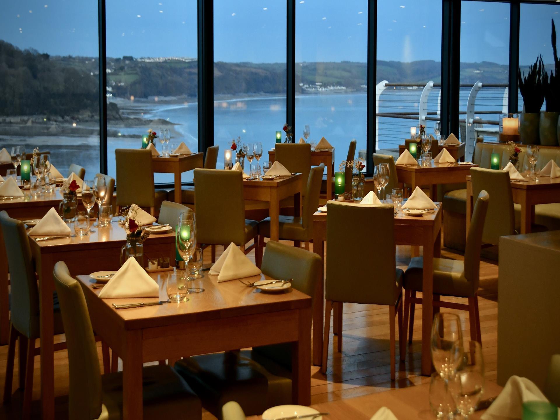 Cliff Restaurant at St Brides Spa Hotel