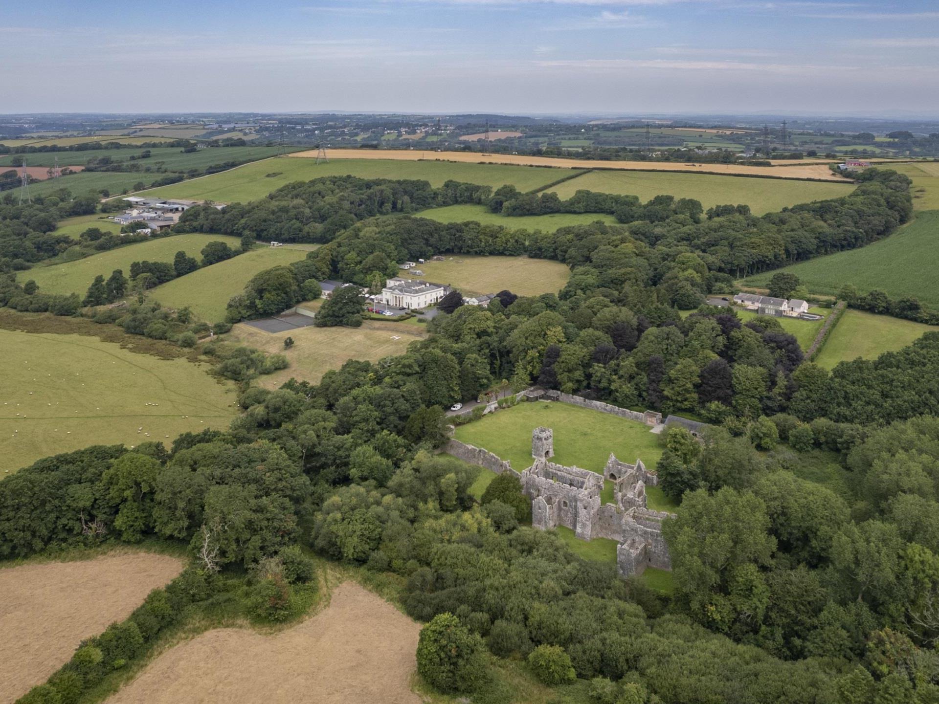 Lamphey Court Hotel - Grounds from above