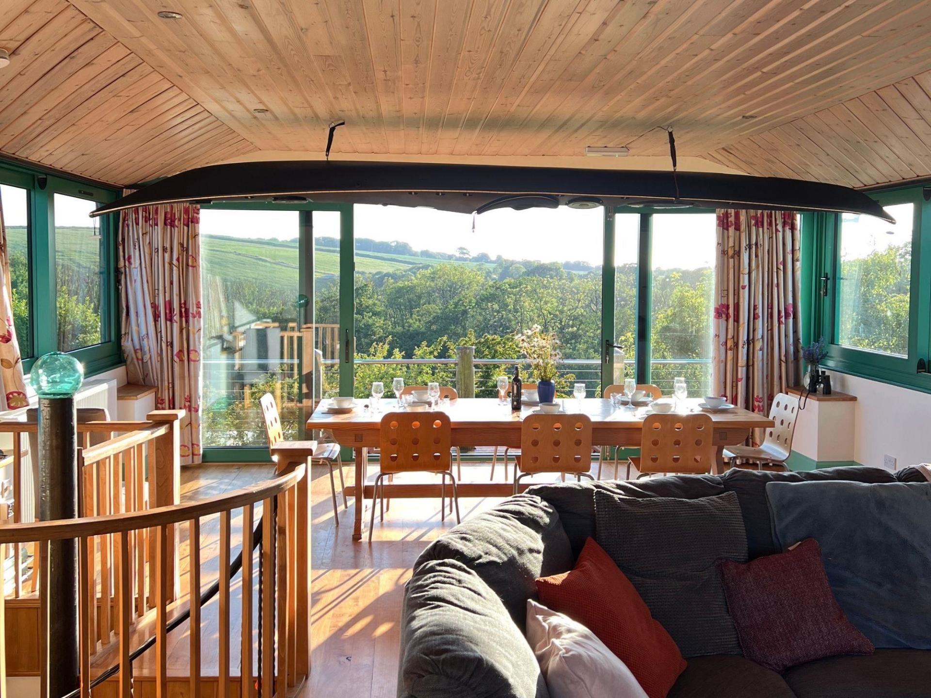 Eco Barn upper floor leading to balcony