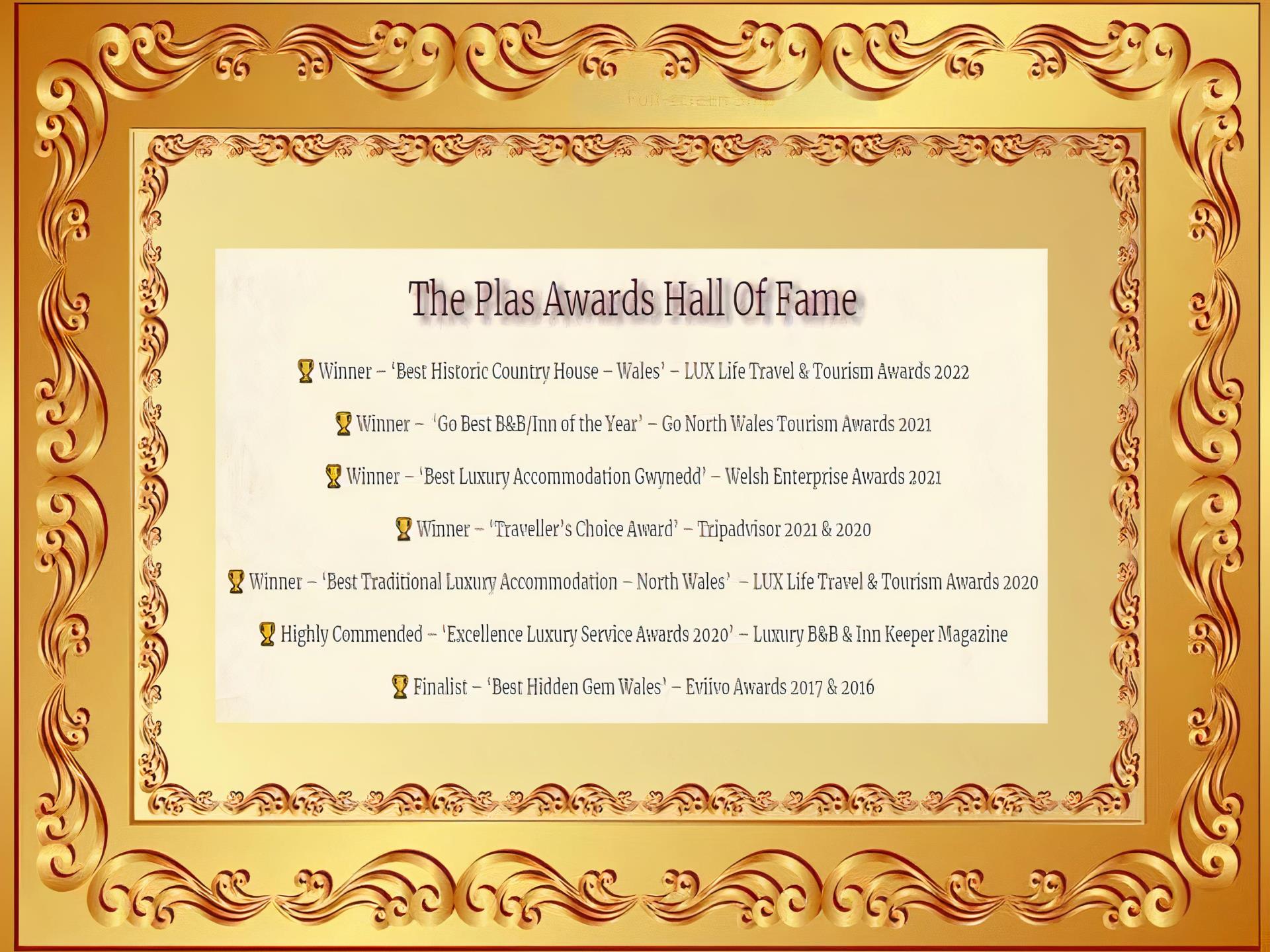 The Plas Awards Hall Of Fame