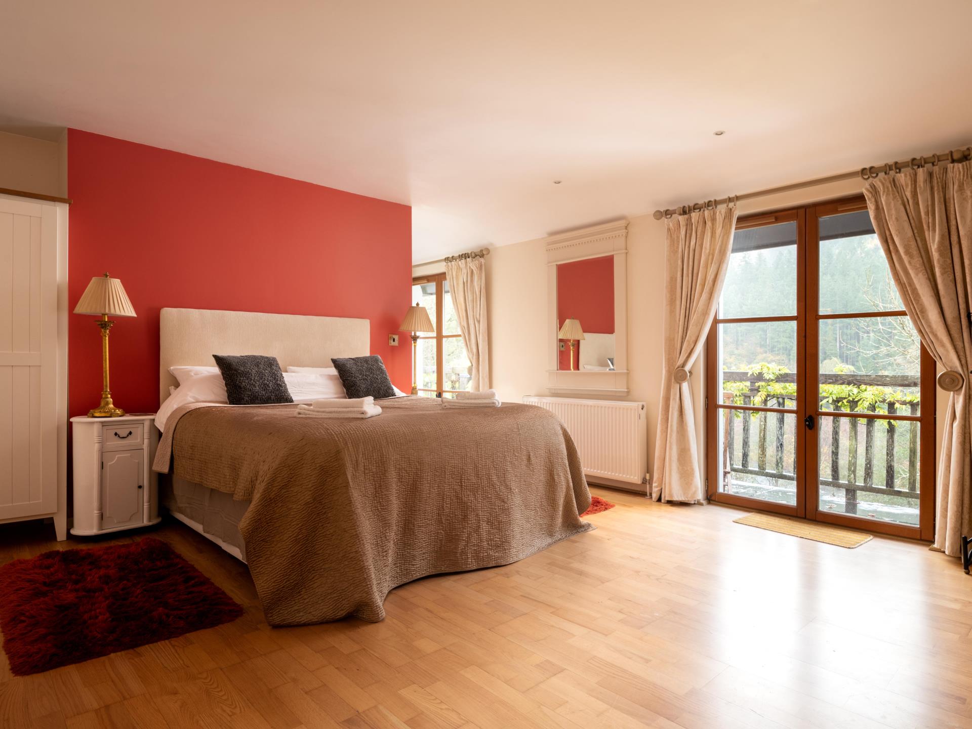 Double Red Bedroom