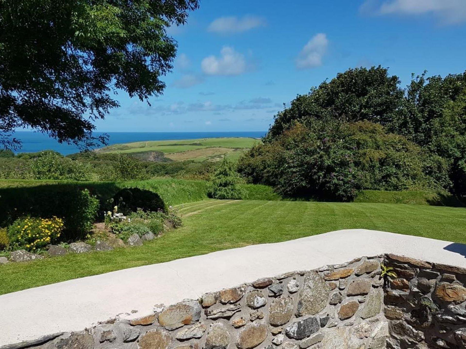 View from Penberi Cottage patio