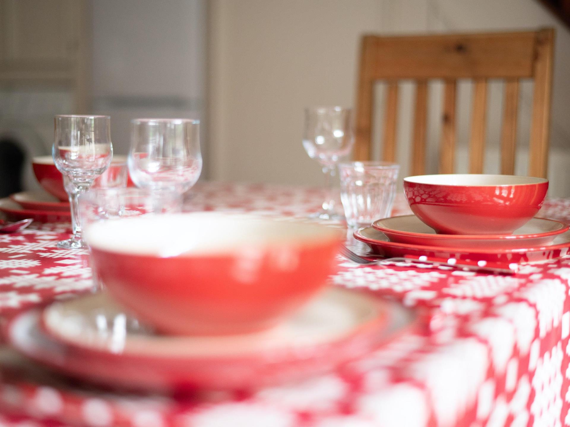 Table ware in Snowdonia Holiday cottage