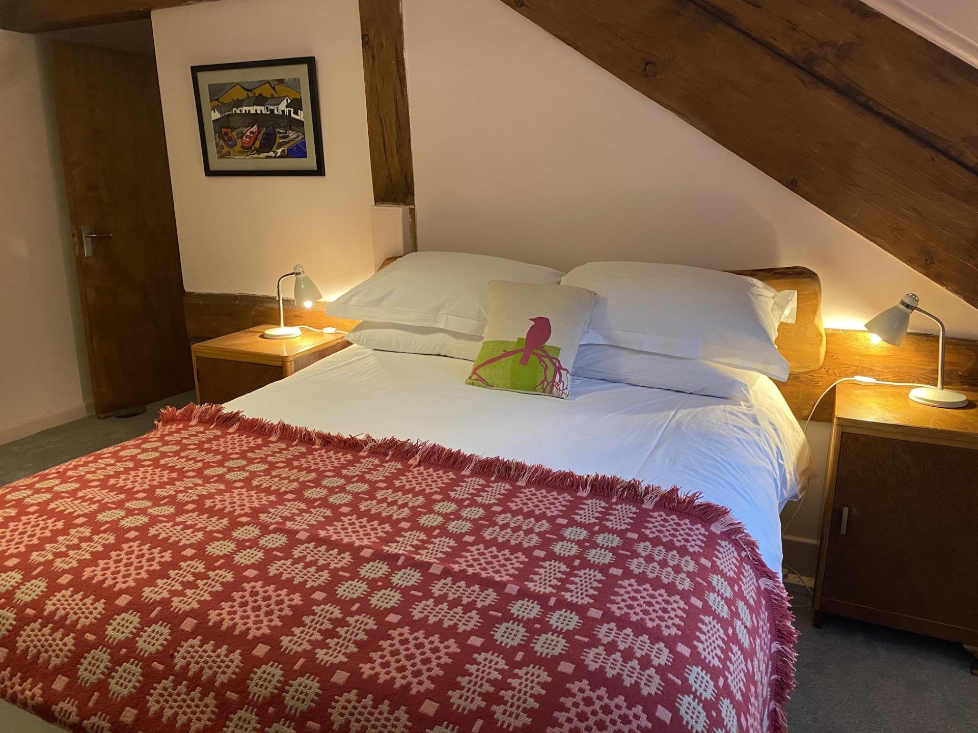Cosy Welsh holiday cottage bedroom