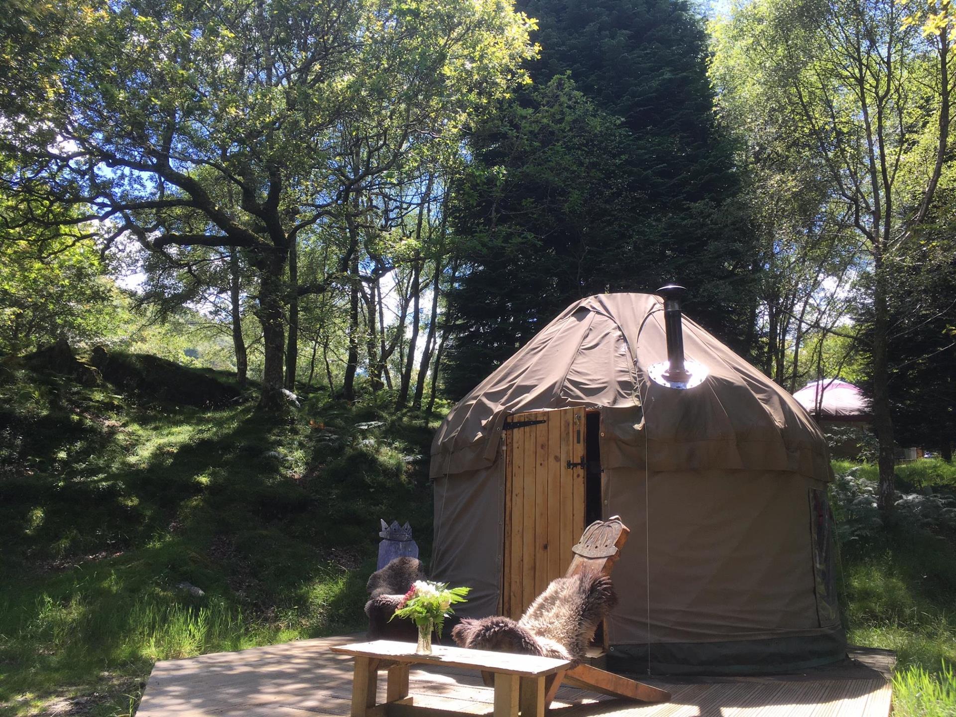 Romantic yurt North Wales