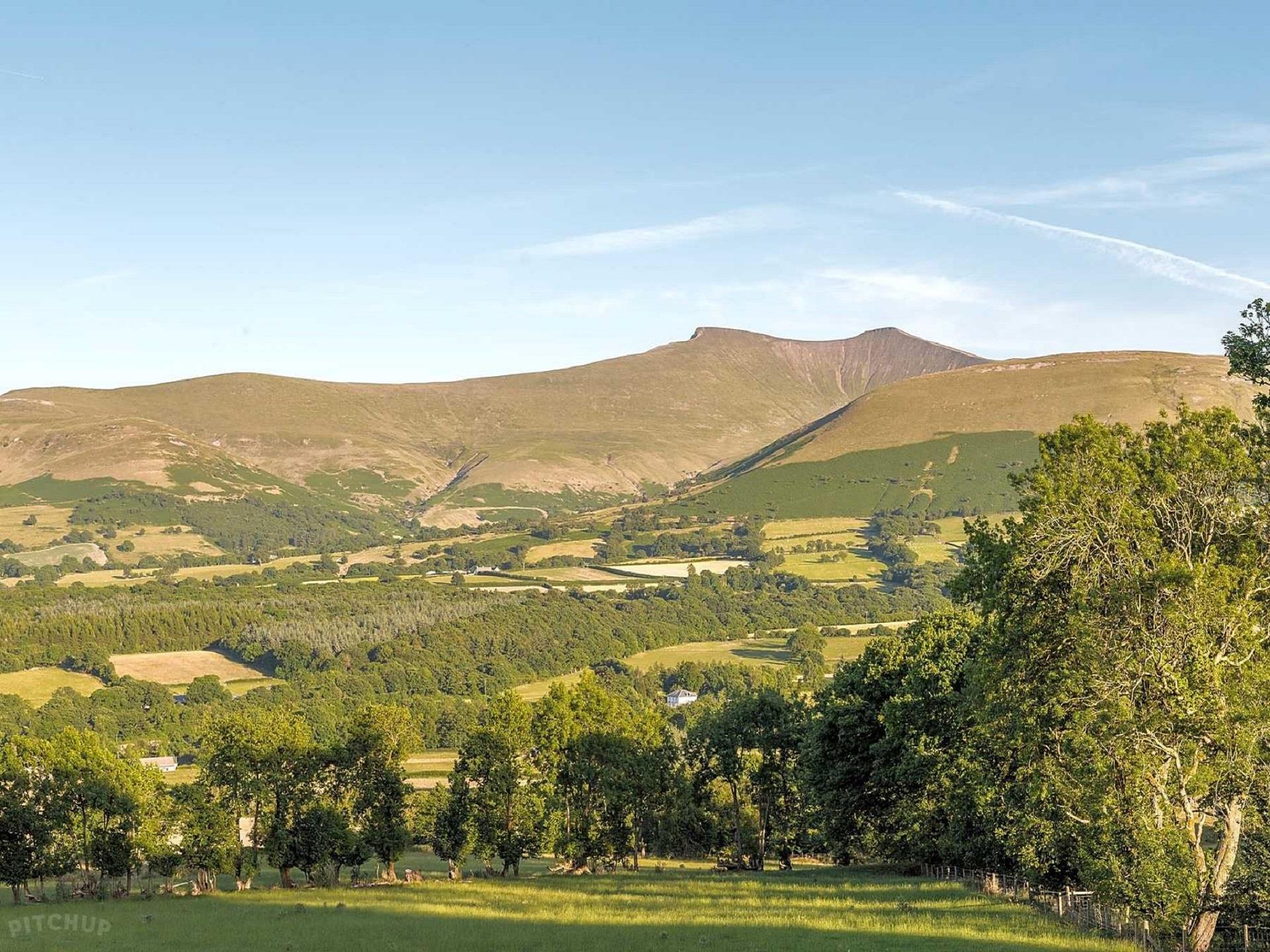 View from front of the centre towards Pen y Fan