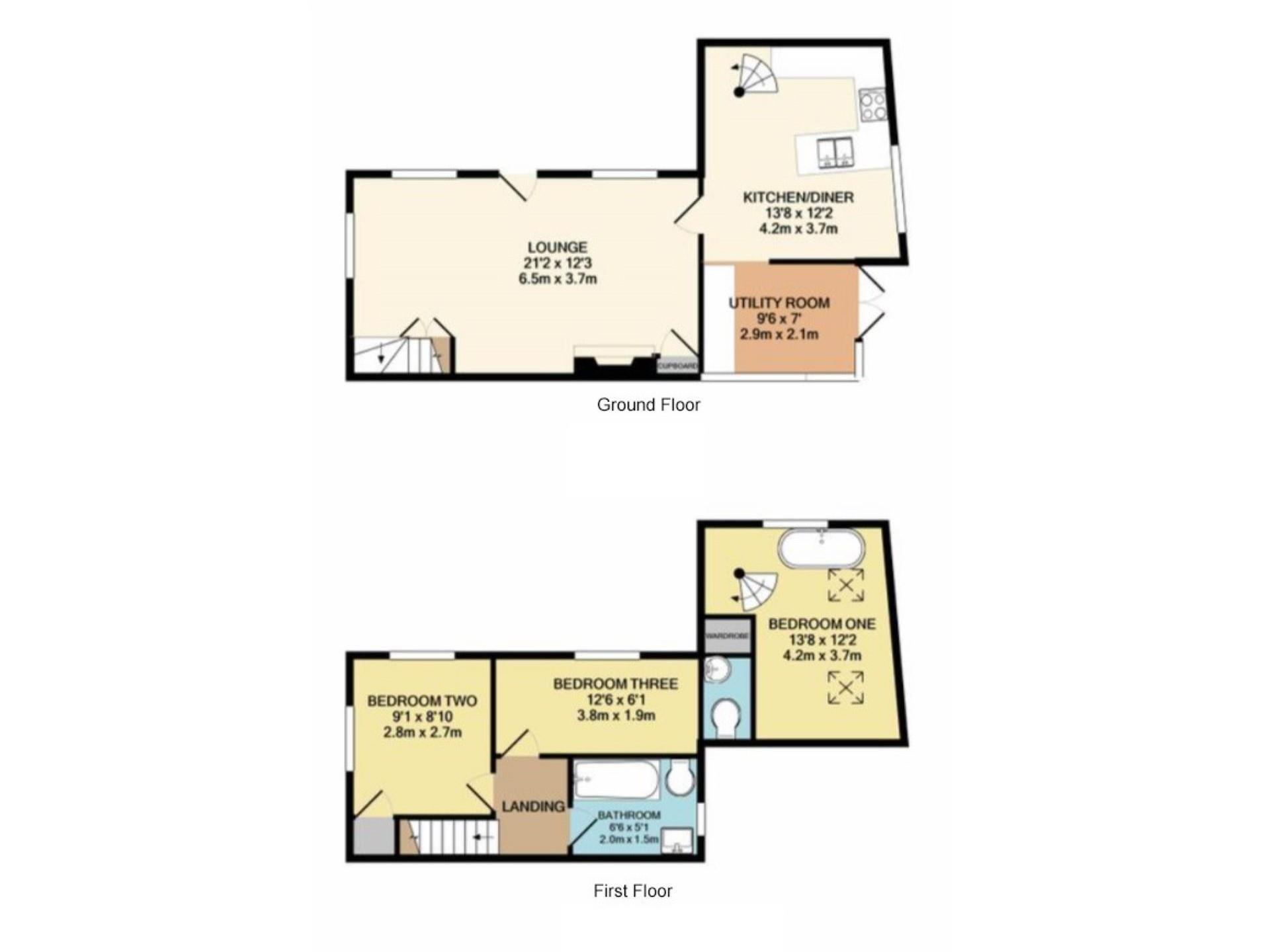 6 beds 3 bedroom cottage North Wales Coast 