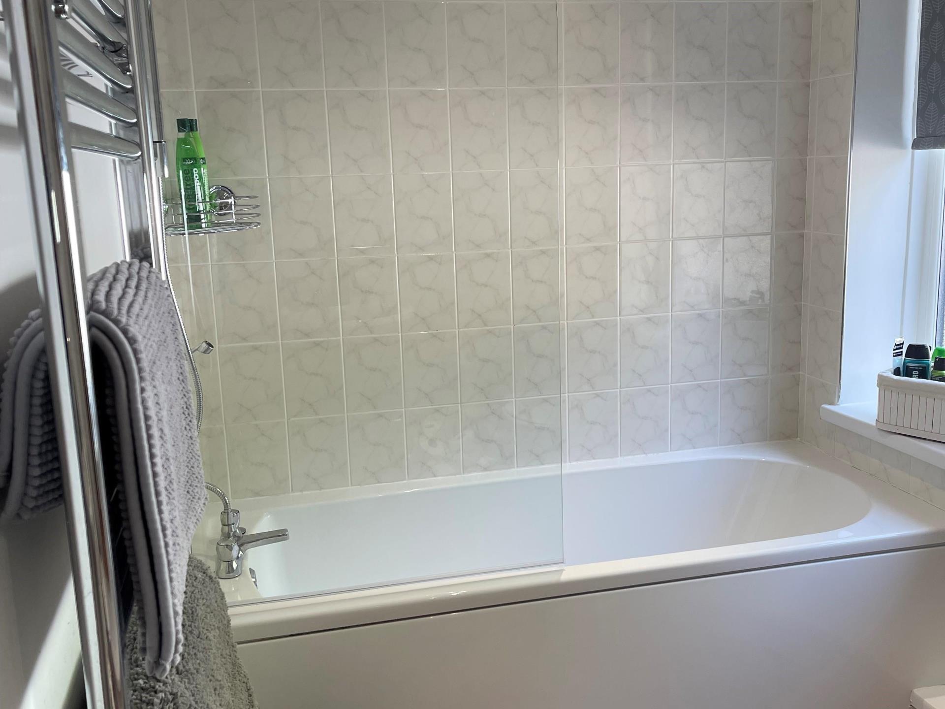 Over bath shower