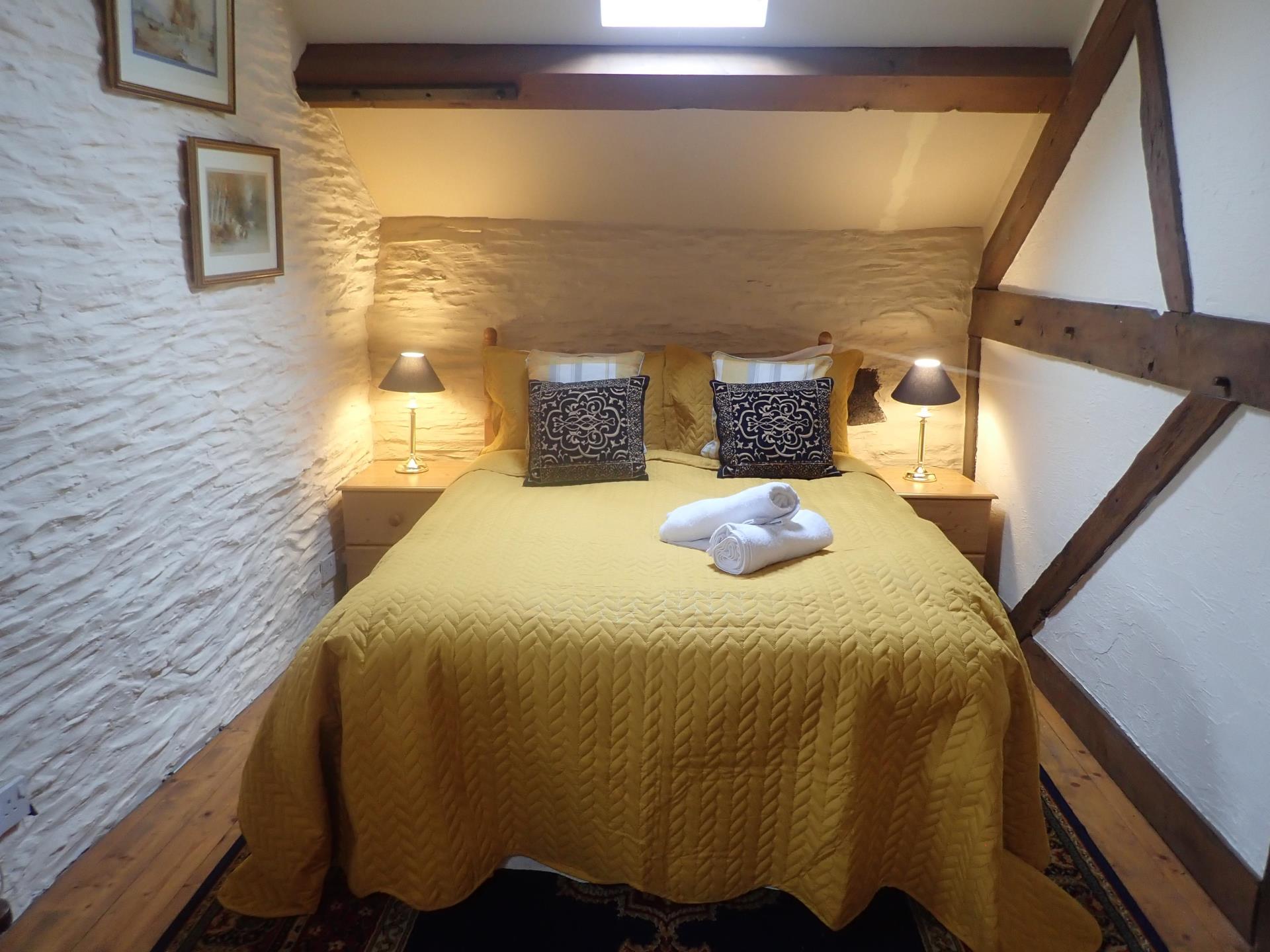 One of two double rooms in the Watermill