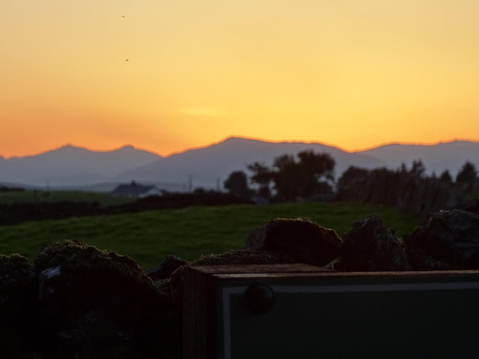 Beautiful Sunset  taken from Llwyn Onn Guest House