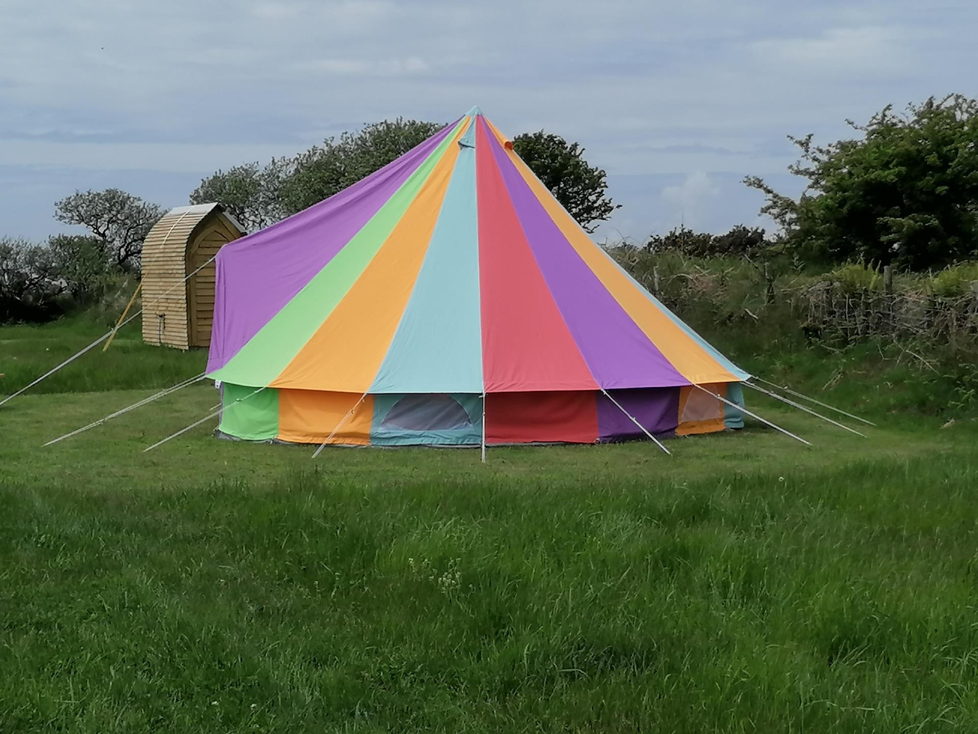 Rainbow Tent at Brynhaul Camping