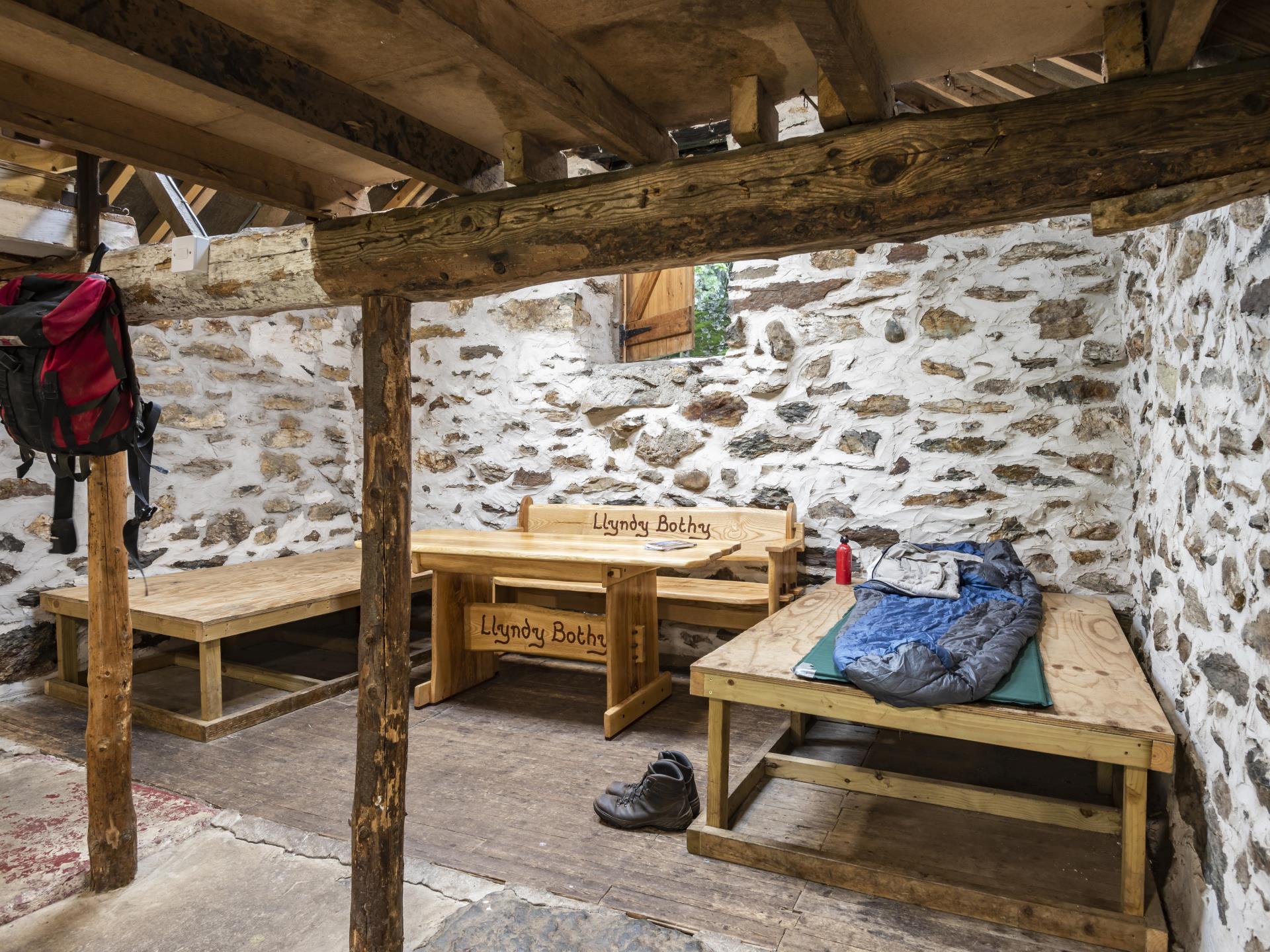 Llyndy Bothy interior