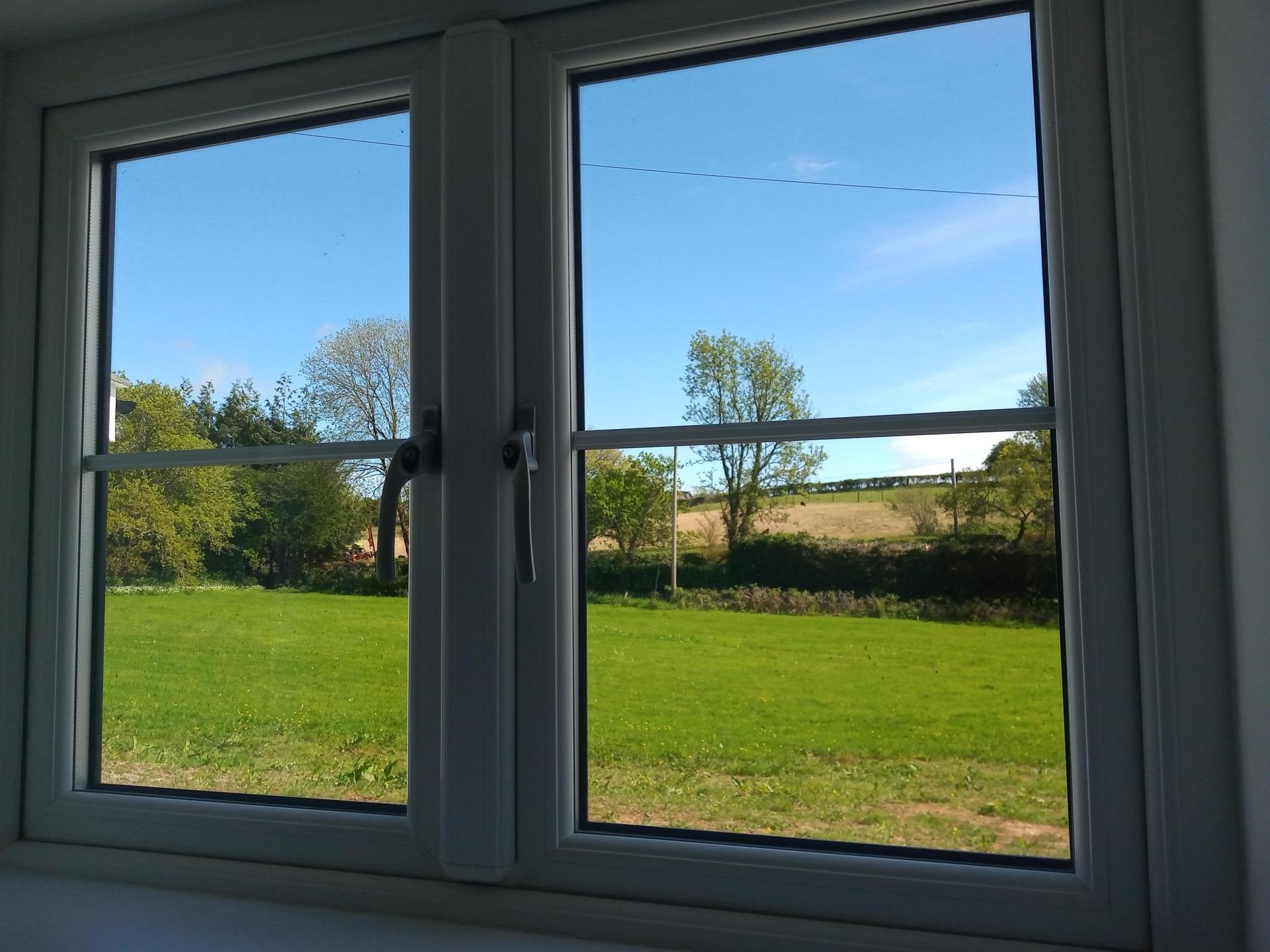 Bedroom view over the field