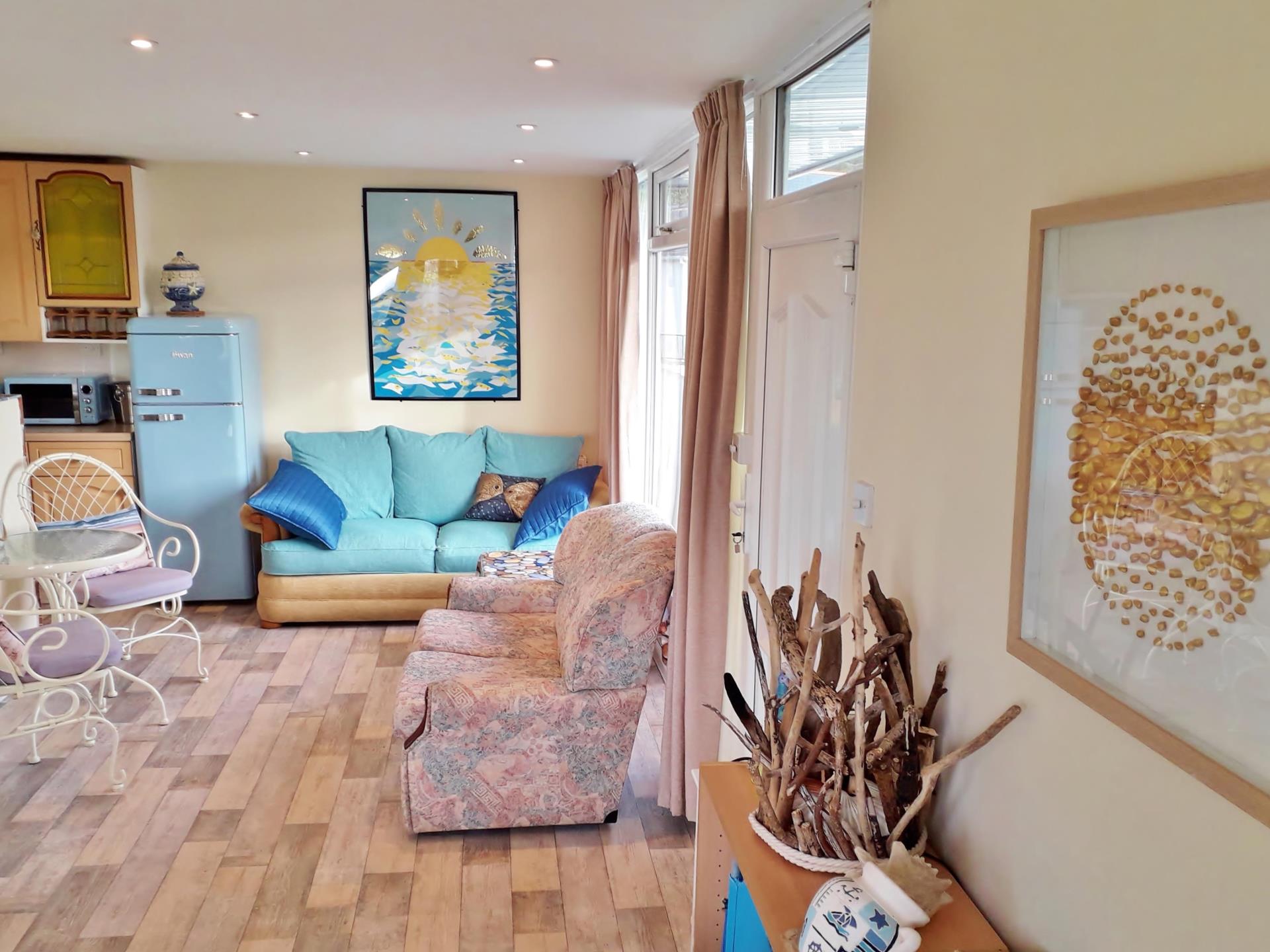 Spacious Interior within Sea Moss Cabin