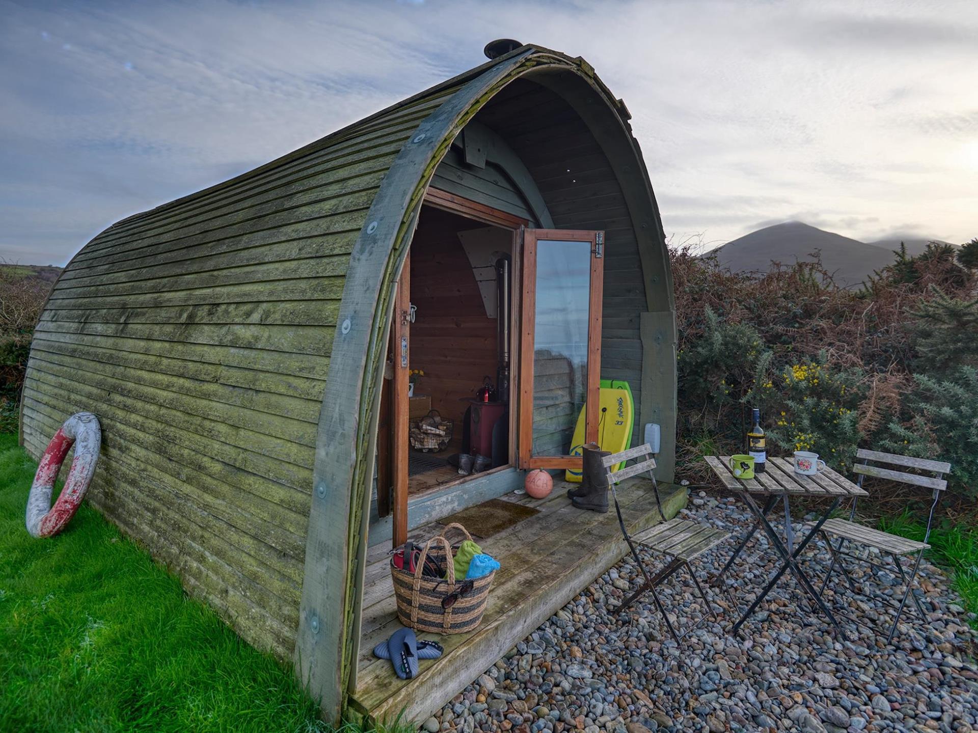 Burdock with the view to the mountains