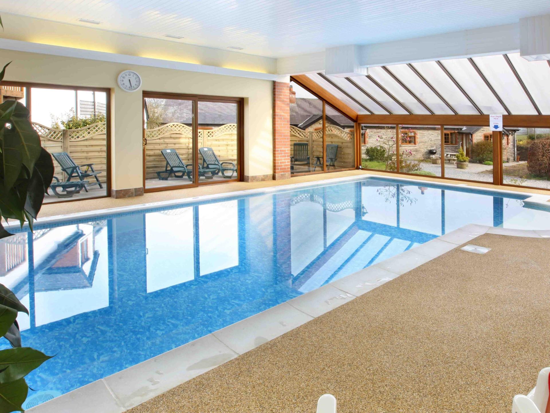 Heated indoor swimming pool 