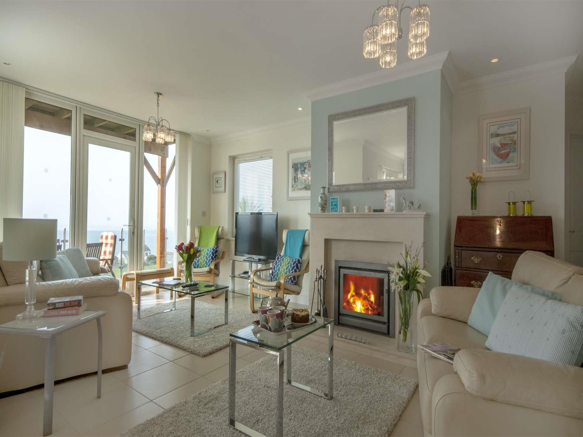 Gwbert Cardigan Bay luxury holiday home - lounge w