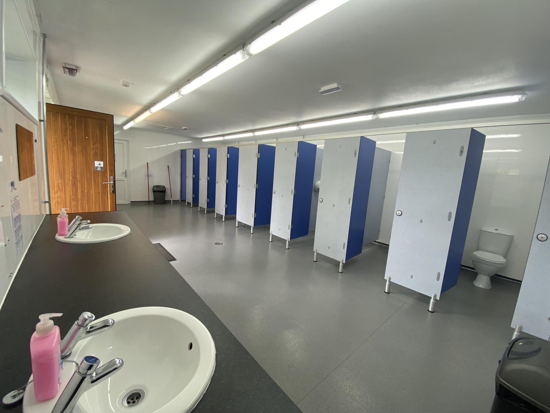 ladies' toilets and showers