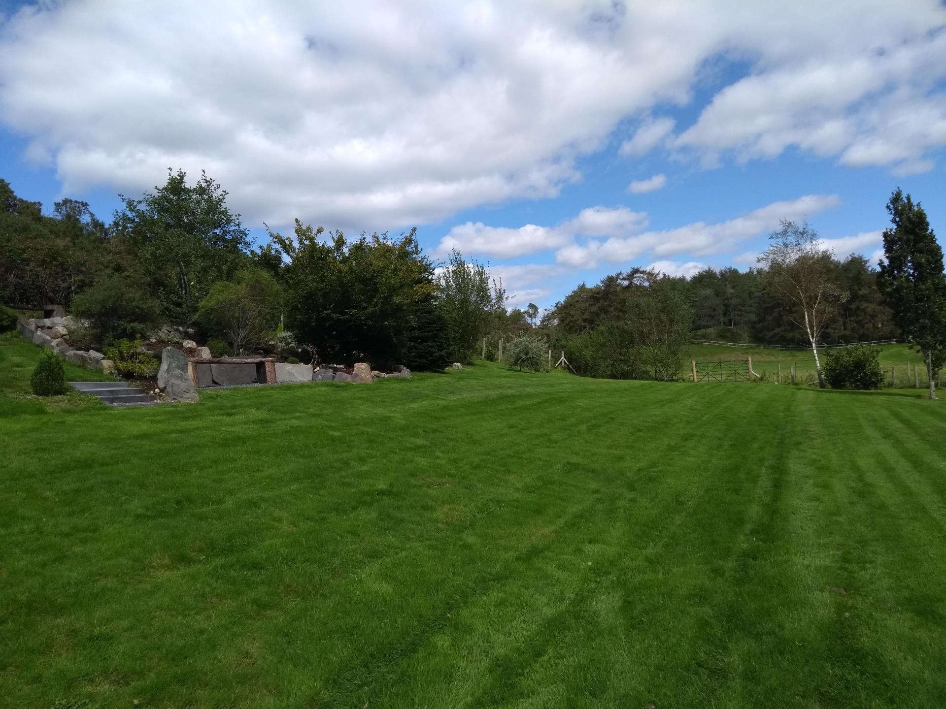 Enclosed Garden Leading to Fields and Woods