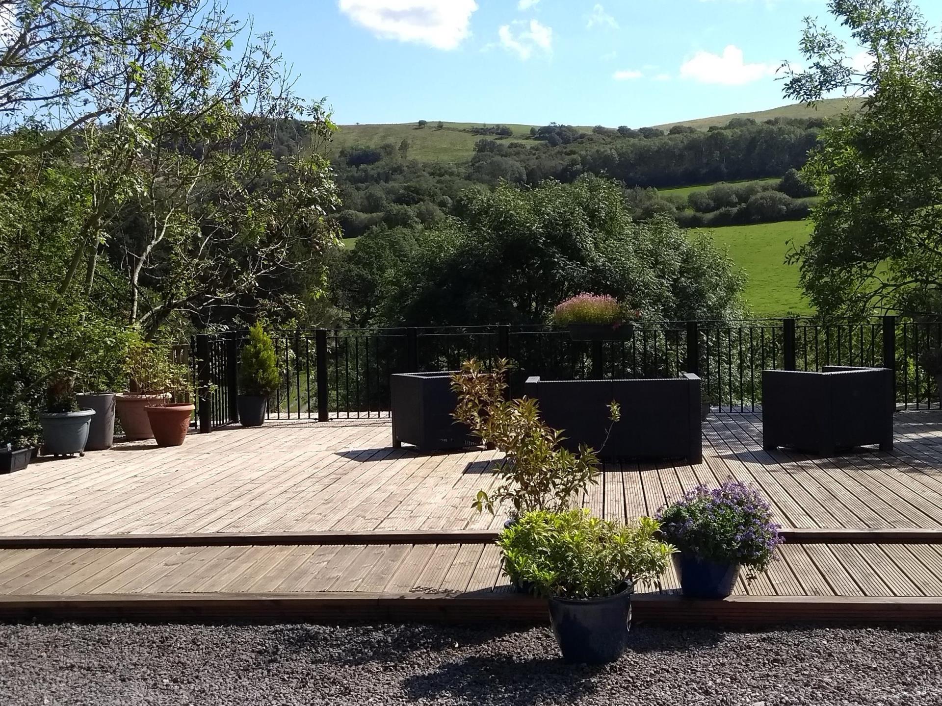 Decked Terrace Overlooking the River