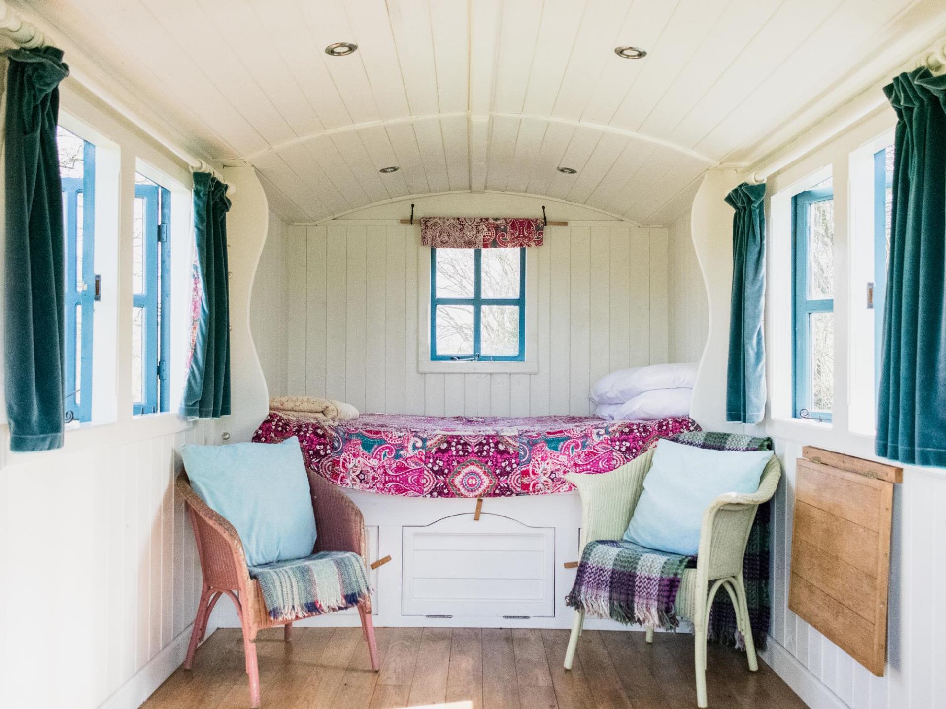 shepherd's hut - inside