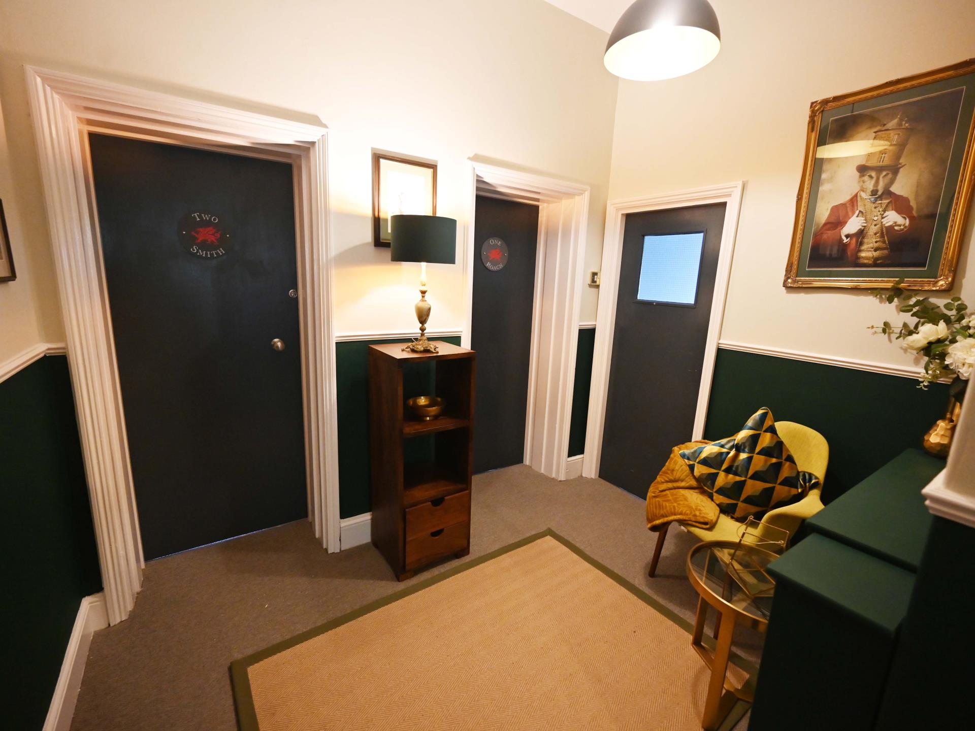 landing access to rooms