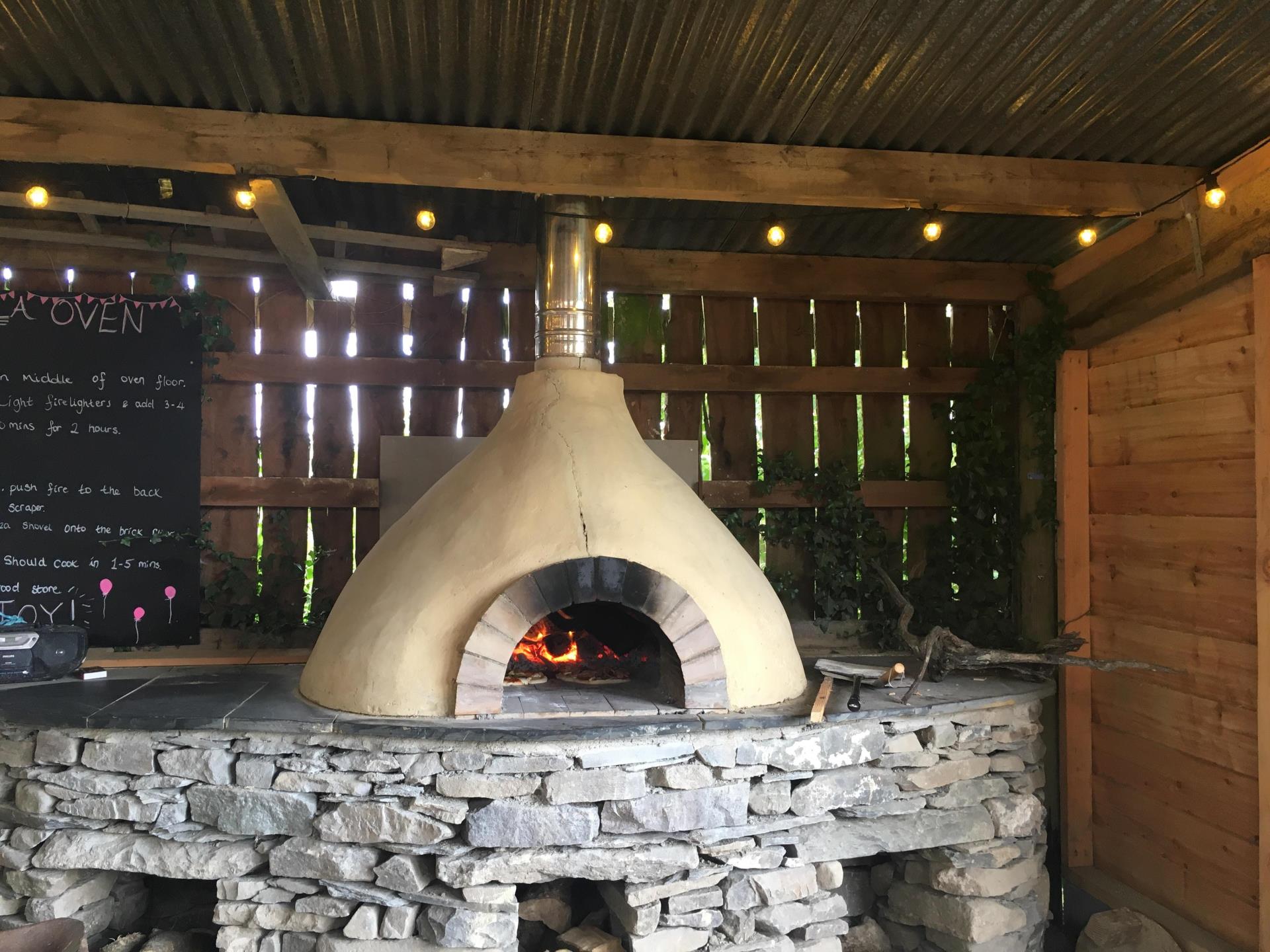 The wood fired pizza oven