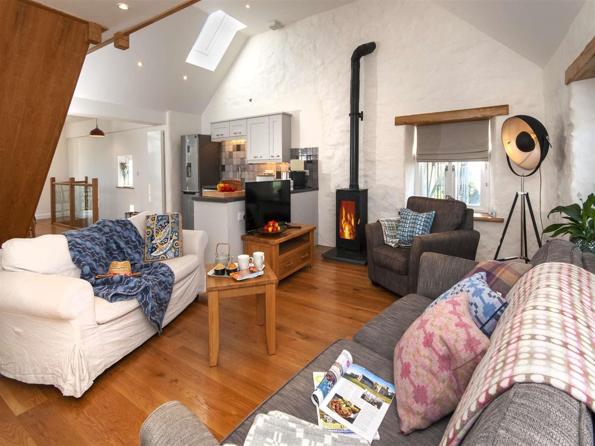 Porthgain holiday accommodation with spacious open