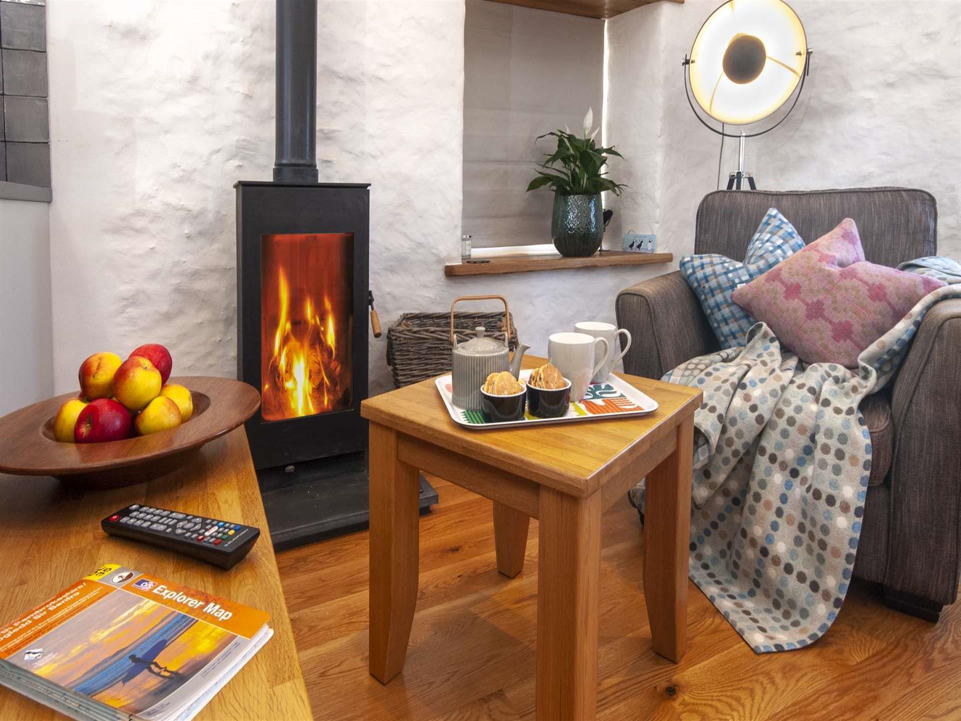 Porthgain - luxury holiday home with wood burning 